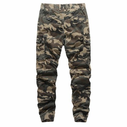 Men's camouflage tooling casual pants-Forestso