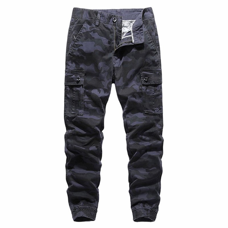 Men's camouflage tooling casual pants-Forestso
