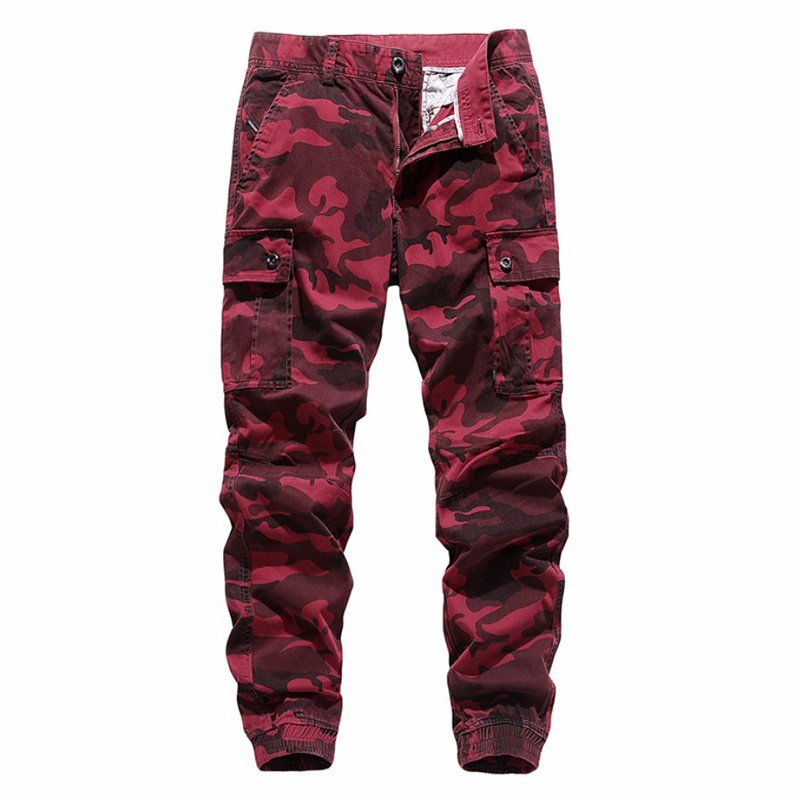 Men's camouflage tooling casual pants-Forestso