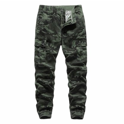 Men's camouflage tooling casual pants-Forestso