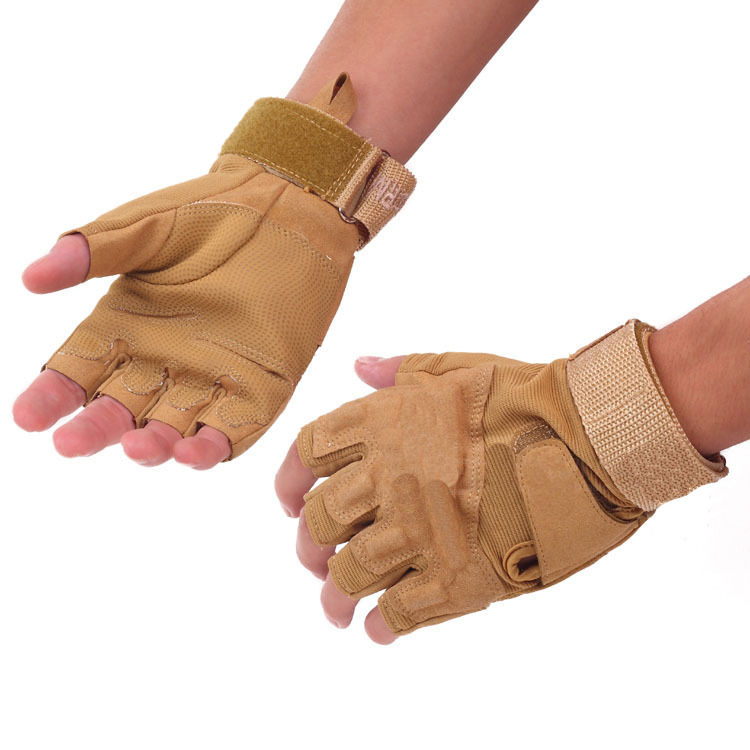 Men's outdoor leisure climbing half finger gloves-Forestso