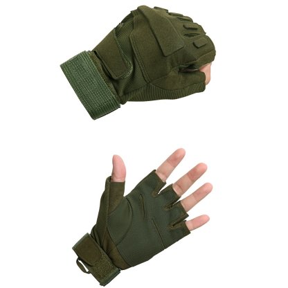 Men's outdoor leisure climbing half finger gloves-Forestso
