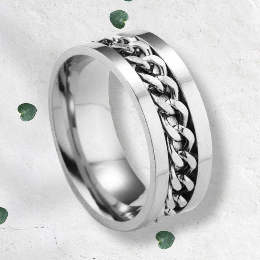 Spinning Bottle Opener Ring - Stainless Steel-Forestso