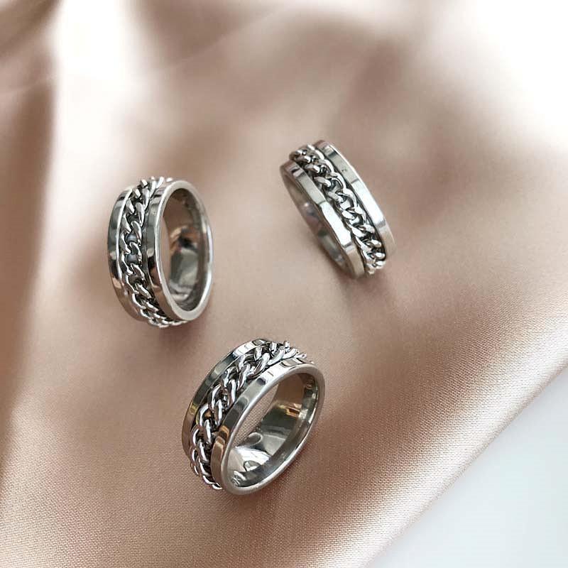 Spinning Bottle Opener Ring - Stainless Steel-Forestso