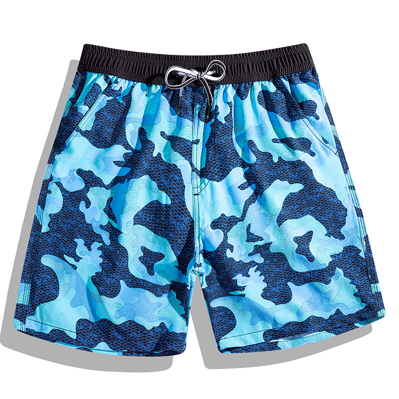 Casual Printed Holiday Beach Men's Shorts-Forestso
