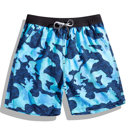 Casual Printed Holiday Beach Men's Shorts-Forestso