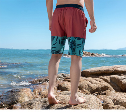 Casual Printed Holiday Beach Men's Shorts-Forestso