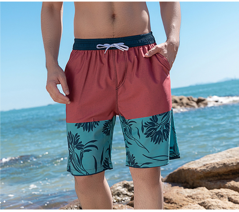 Casual Printed Holiday Beach Men's Shorts-Forestso