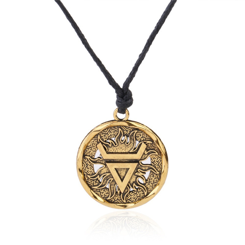 Odin Triangle Sun Totem Necklace-Forestso
