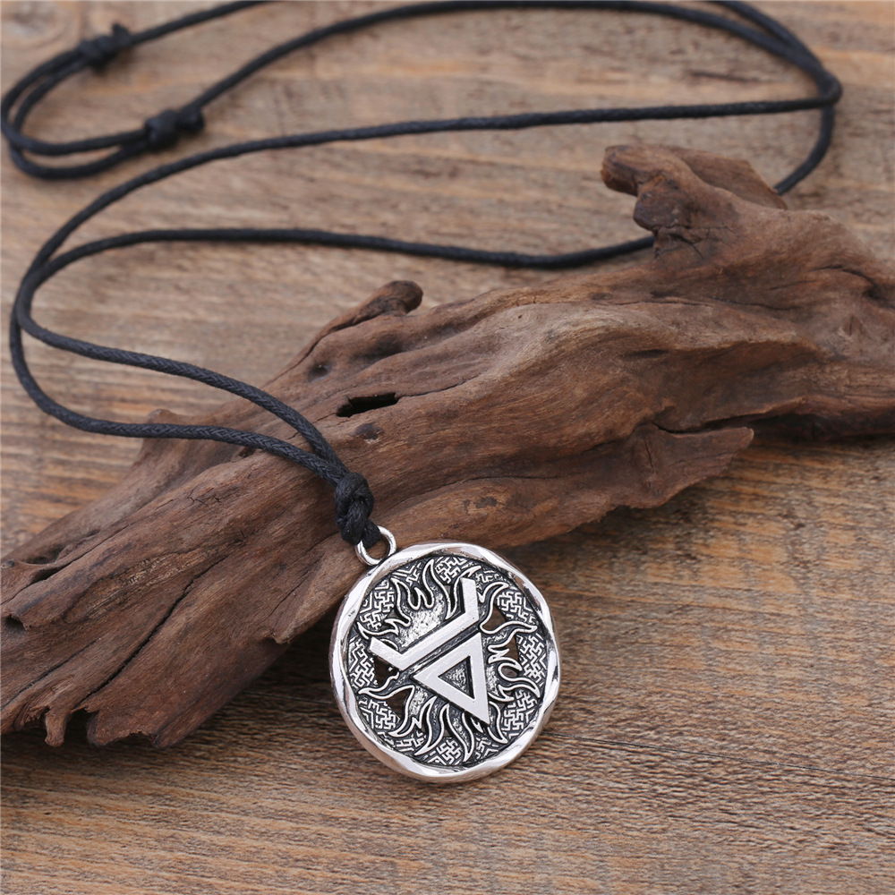 Odin Triangle Sun Totem Necklace-Forestso