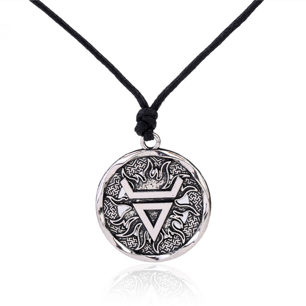 Odin Triangle Sun Totem Necklace-Forestso