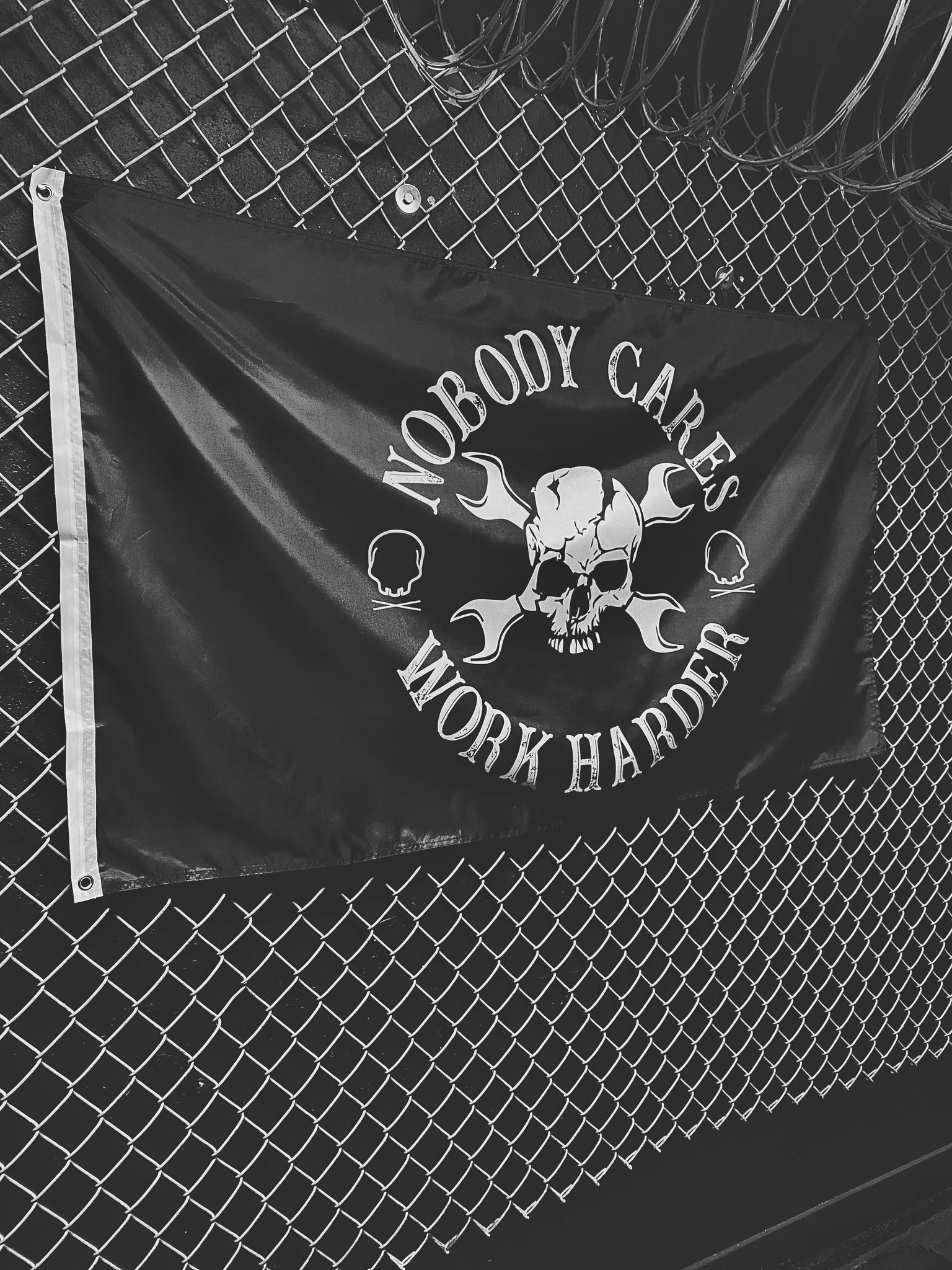 Nobody Cares Work Harder Hanging Flag Home Decor-Ranbybox