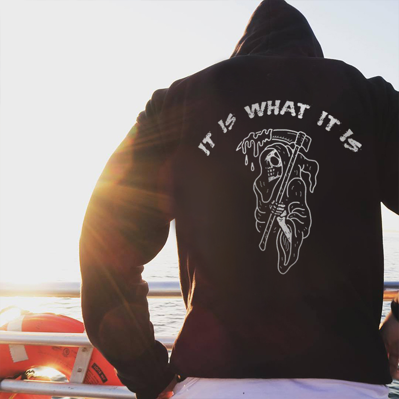  It Is What It Is Printed Men's Hoodie-Ranbybox