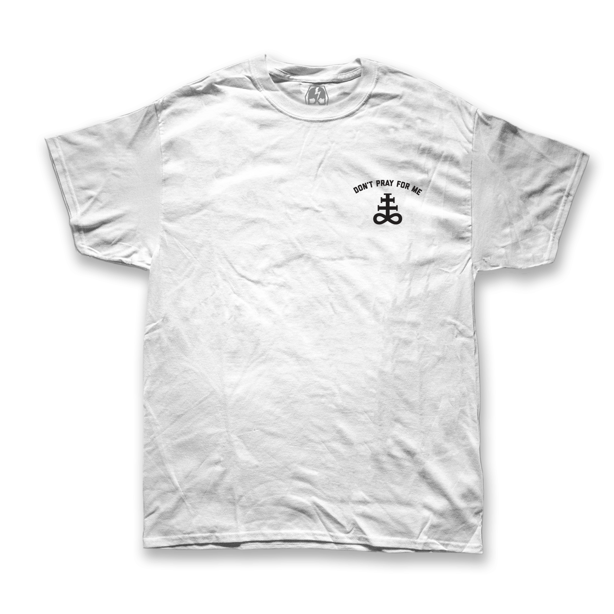  Don't Pray For Me Print Short Sleeve T-Shirt-Ranbybox