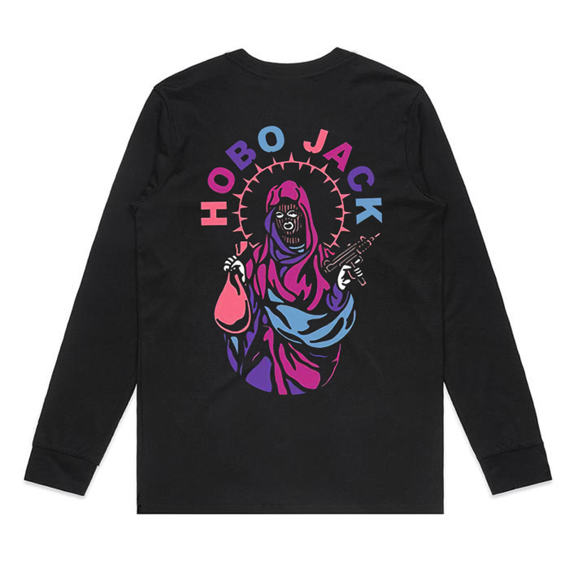  Hobo Jack Printed Long-Sleeve Men's T-shirt-Ranbybox