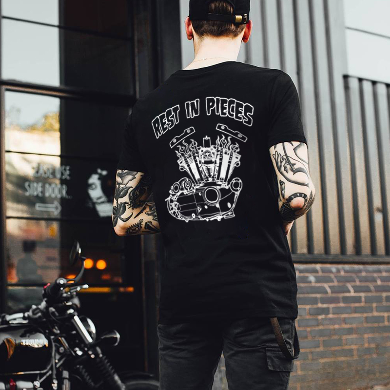 Rest in pieces fashion designer t-shirt-Ranbybox