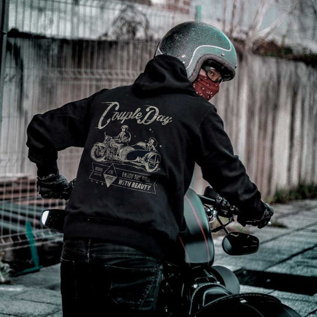  Enjoy The Ride With Beauty Men's Hoodie-Ranbybox