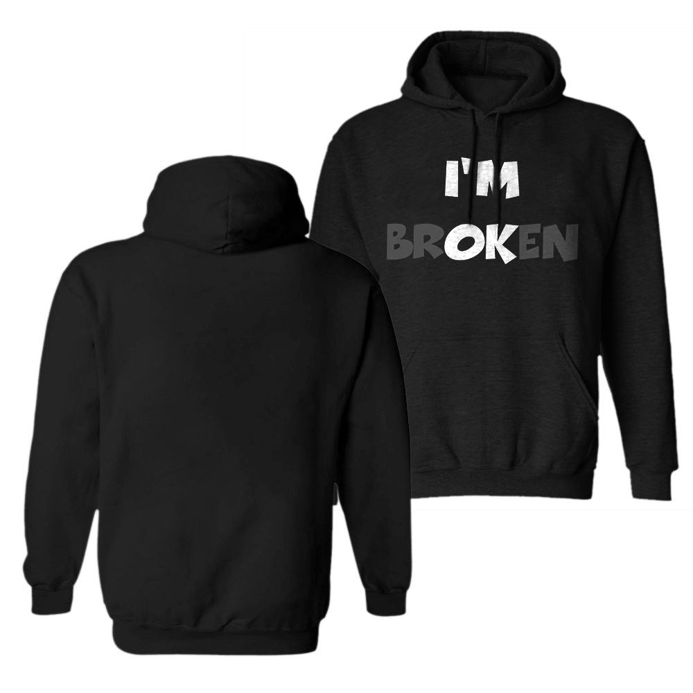  I Am Broken Men's Hoodie-Ranbybox