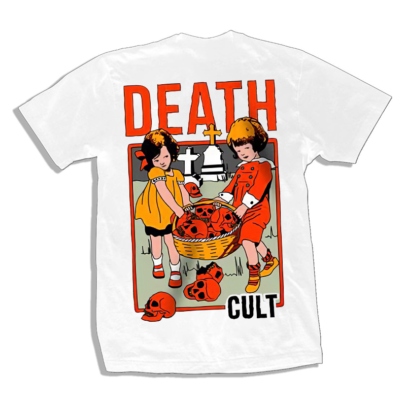 Death Cult Skull Printed Men's T-shirt Designer-Ranbybox