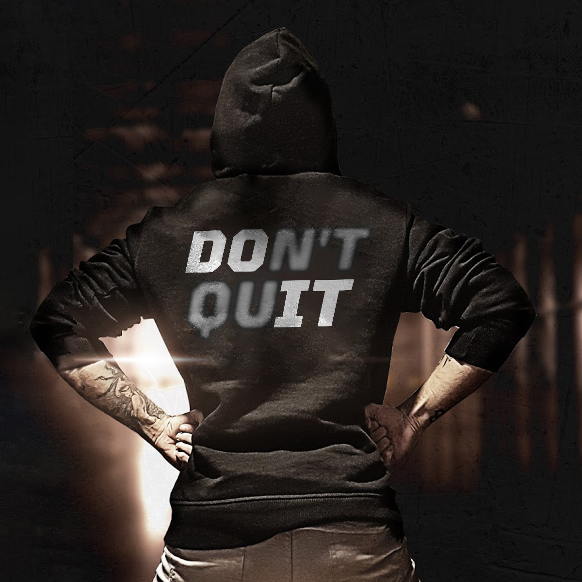  Don't Quit Men's Hoodie-Ranbybox