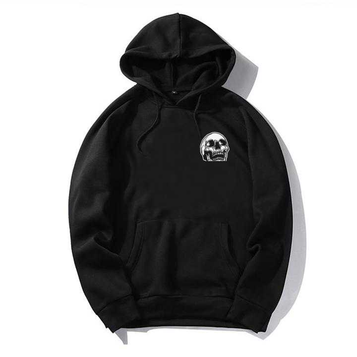  Death Comes For All Printed Men's Hoodie-Ranbybox