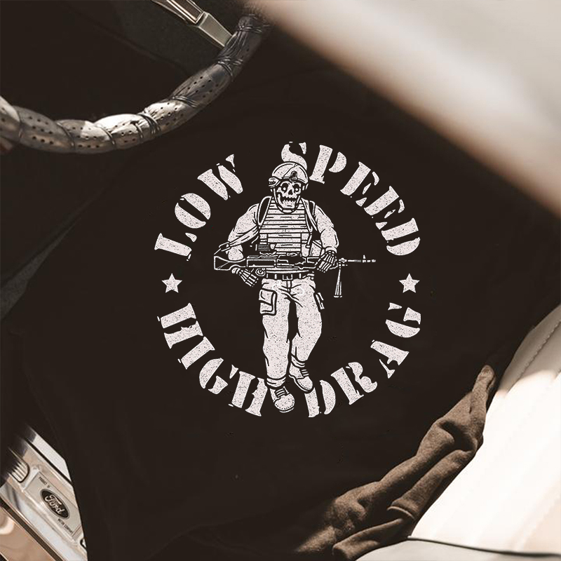  Skull Soldier Letter Printed Men's Casual Hoodie-Ranbybox