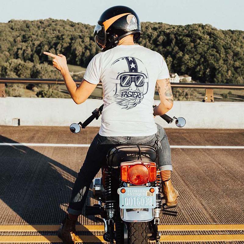  Faster! Printed Casual Men's T-shirt-Ranbybox