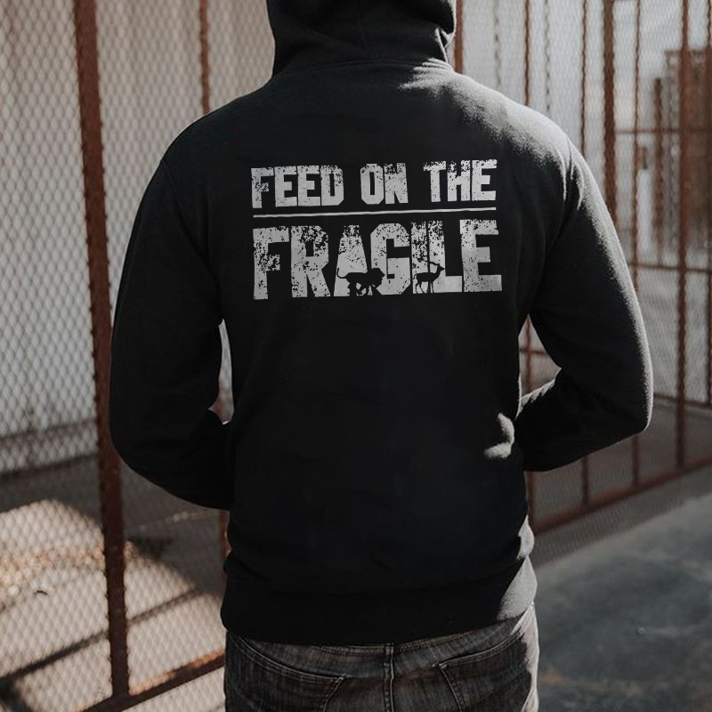 Feed on The Frasile Printed Men's All-match Hoodie-Ranbybox
