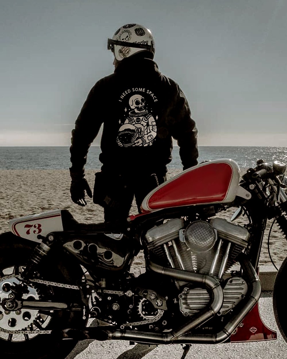  I Need Some Space Skull Astronaut Printed Men's Hoodie-Ranbybox