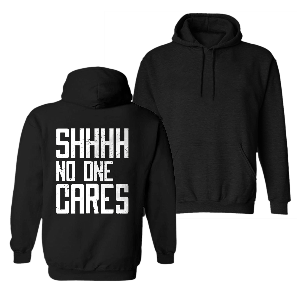  SHHHH No One Cares Men's Hoodie-Ranbybox