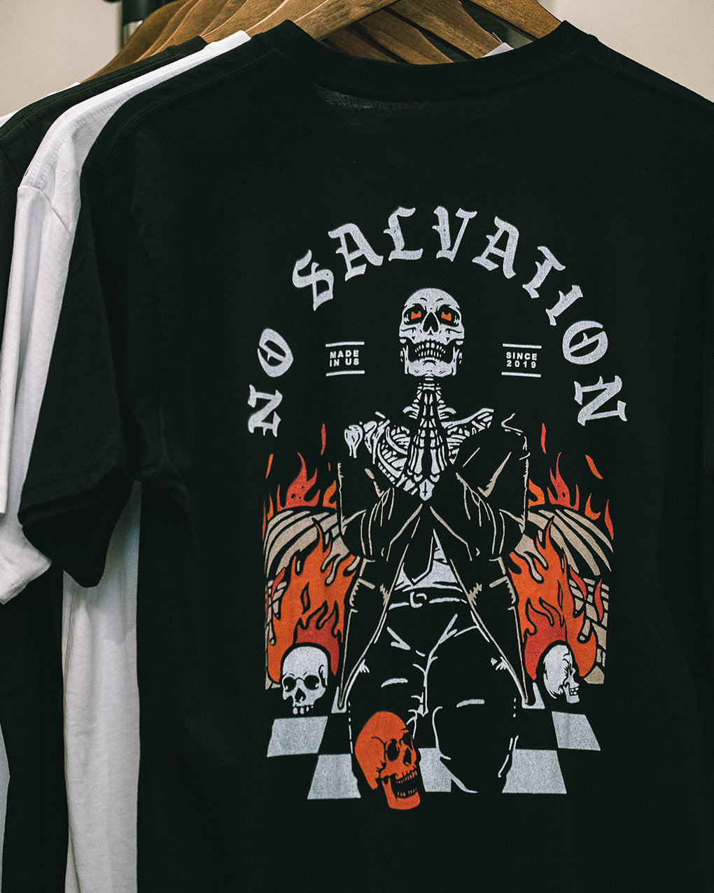 No Salvation Printed Men's T-shirt-Ranbybox