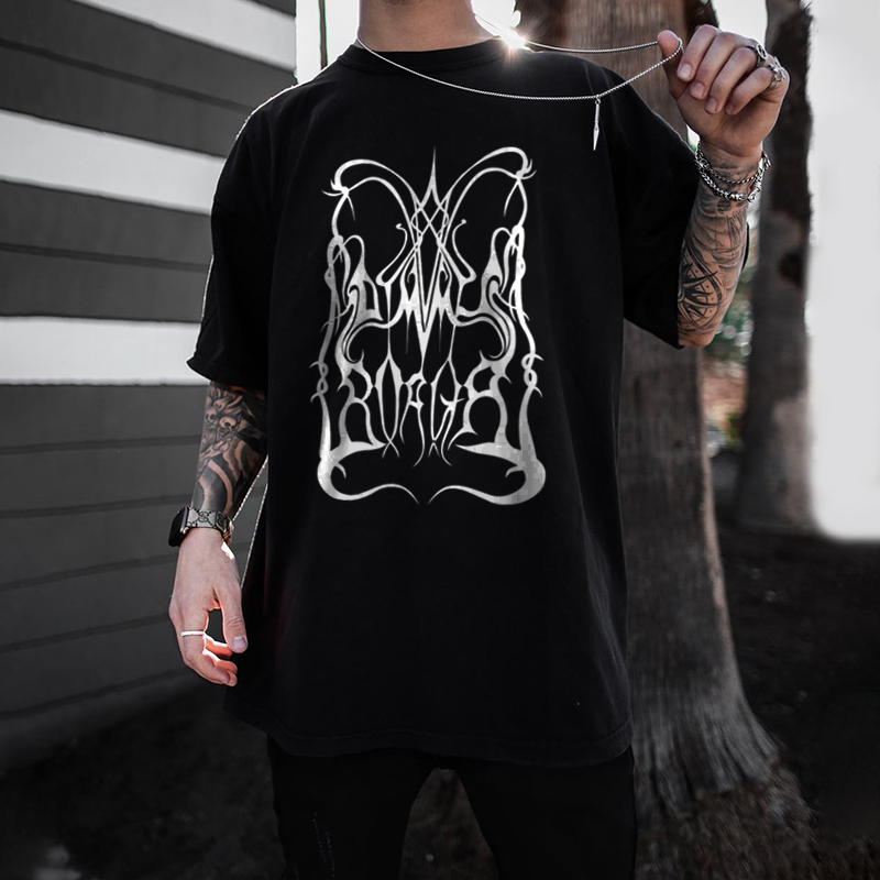 Creative retro print designer t-shirt-Ranbybox