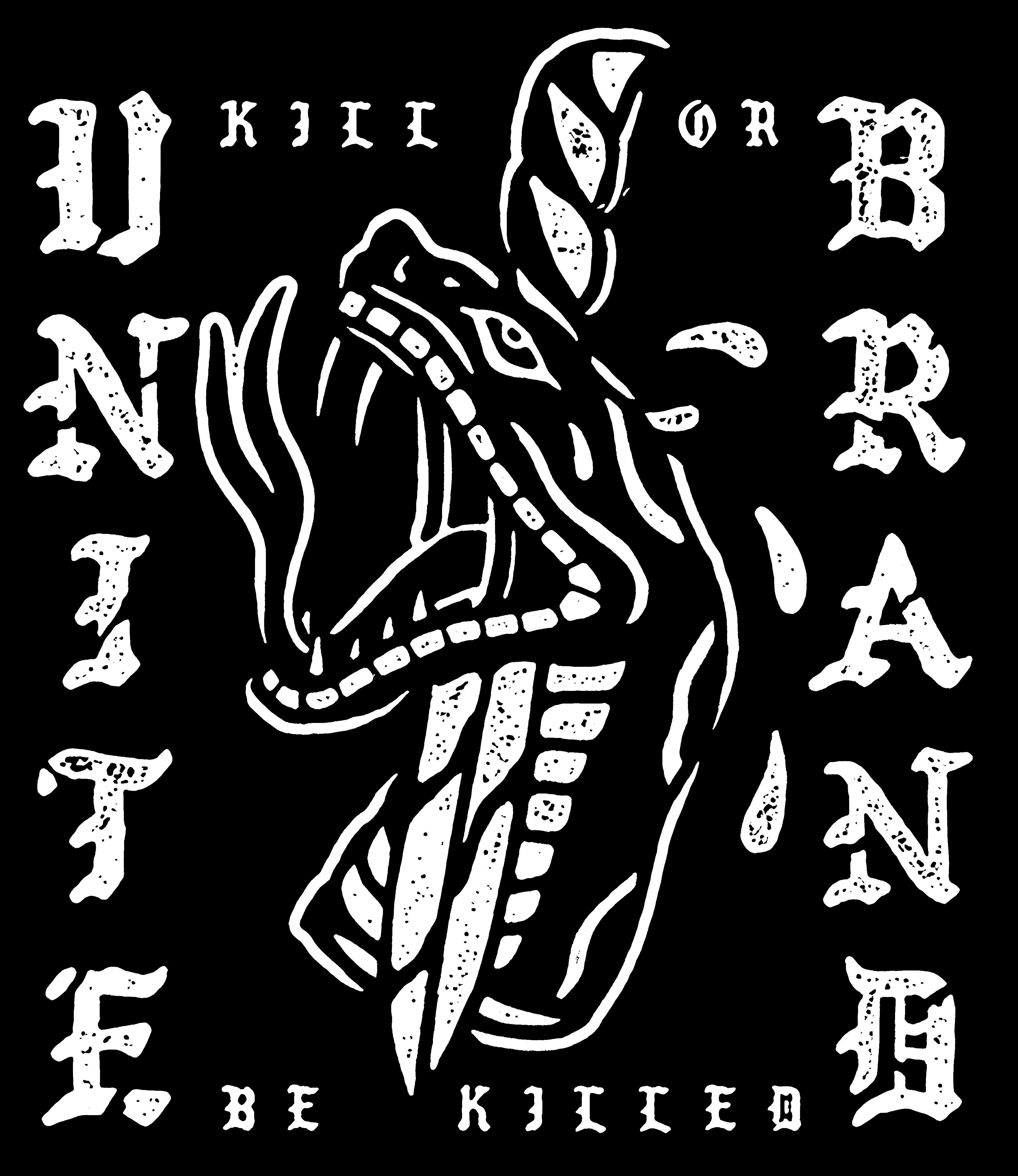 Unite brand boa print fashion T-shirt-Ranbybox