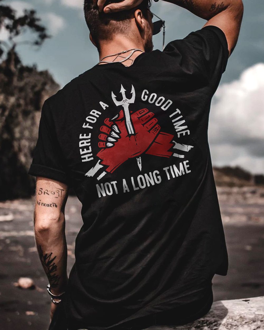  Here For A Good Time, Not A Long Time Design T-Shirt-Ranbybox