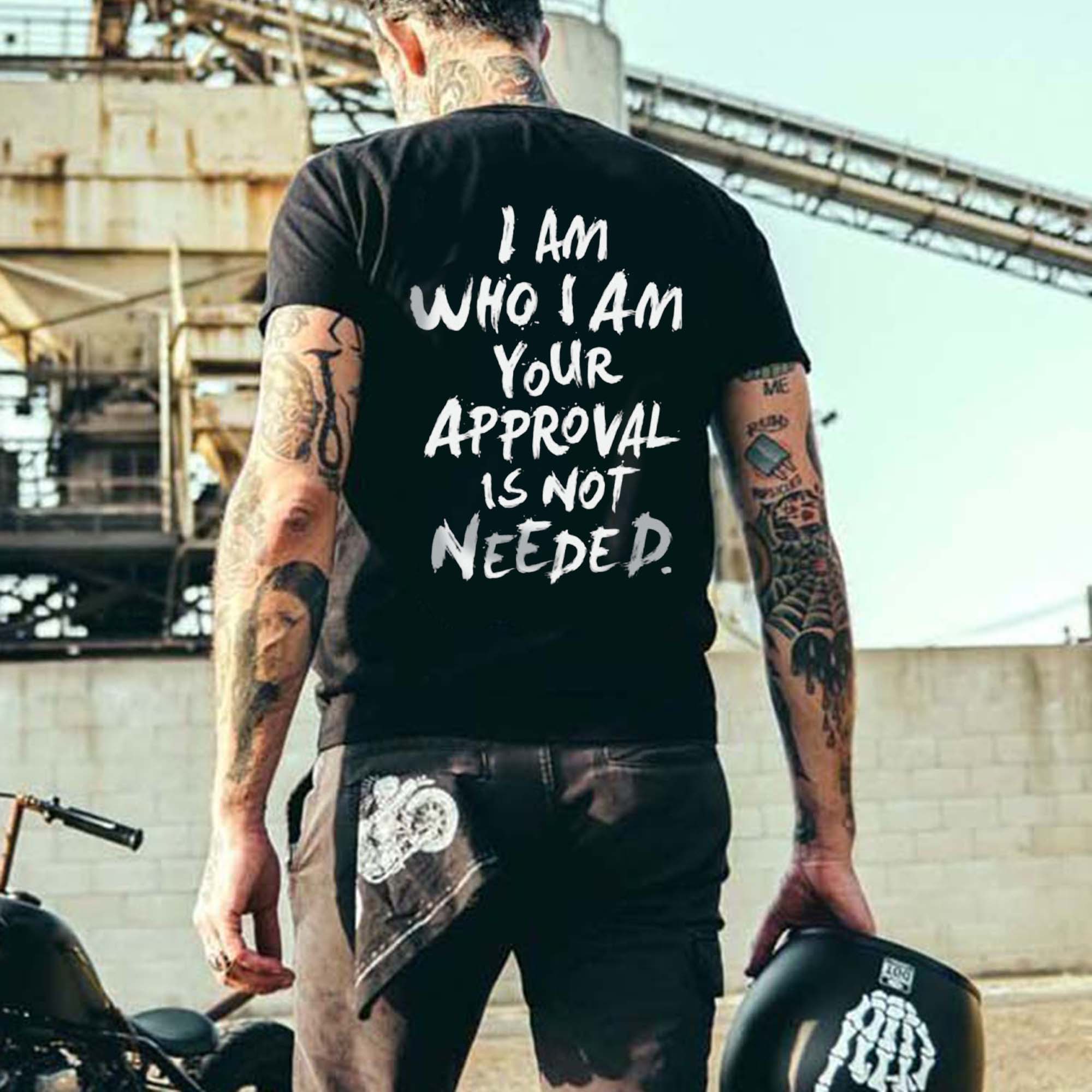I Am Who I Am Your Approval Is Not Needed Print Men's T-shirt-Ranbybox