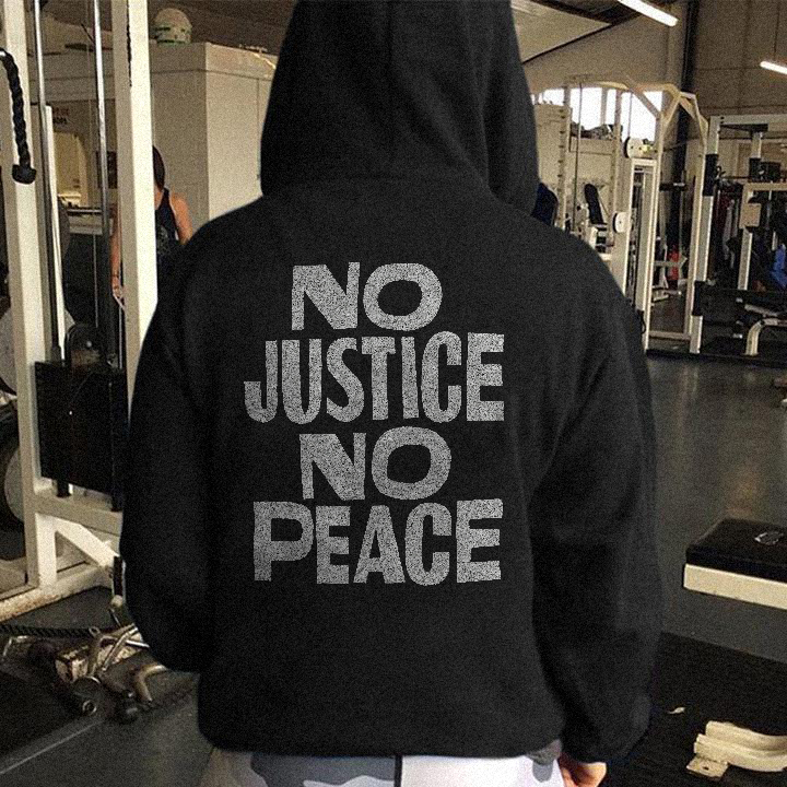  No Justice No Peace Men's Hoodie-Ranbybox