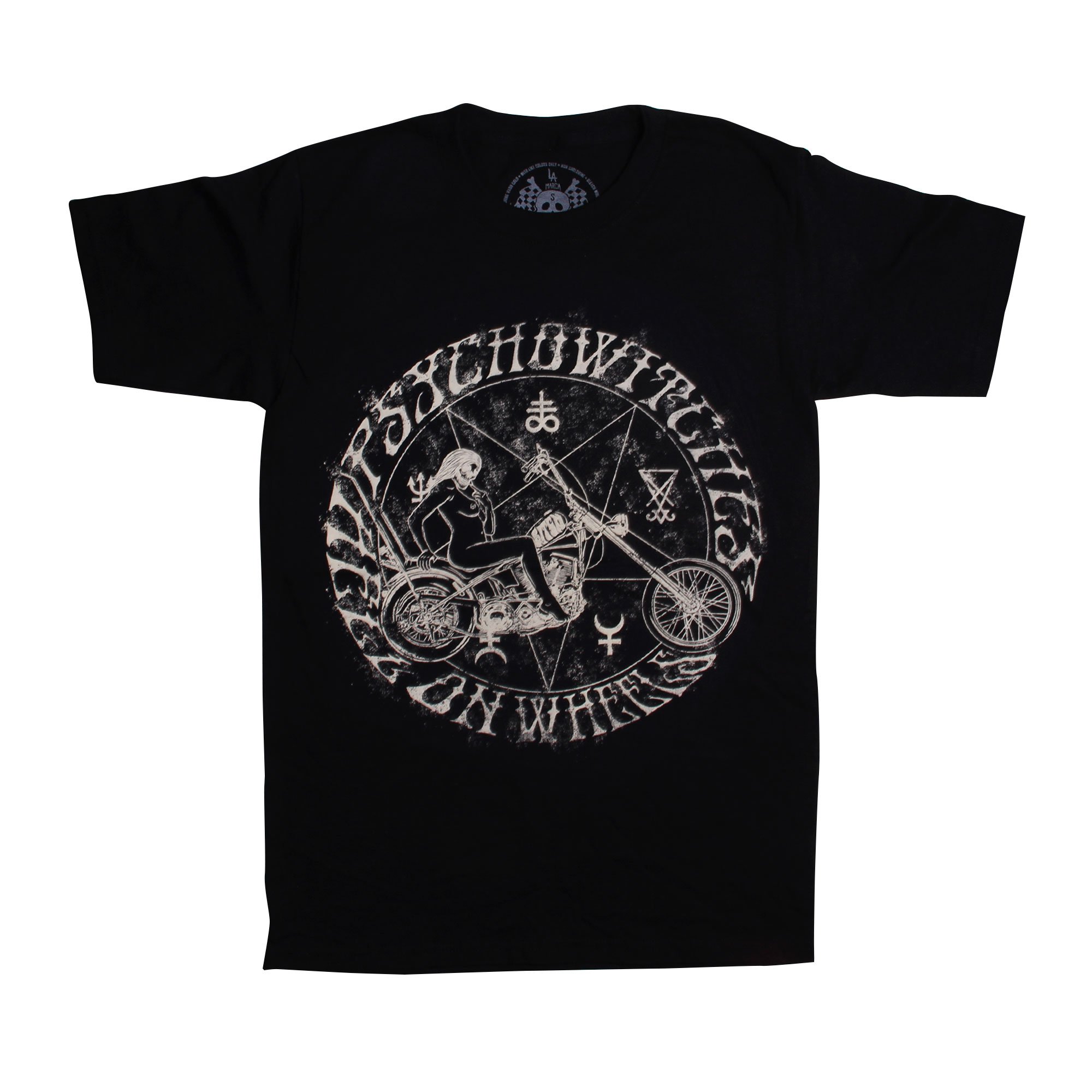 MEN PSYCHO WITCHES print casual t-shirt-Ranbybox
