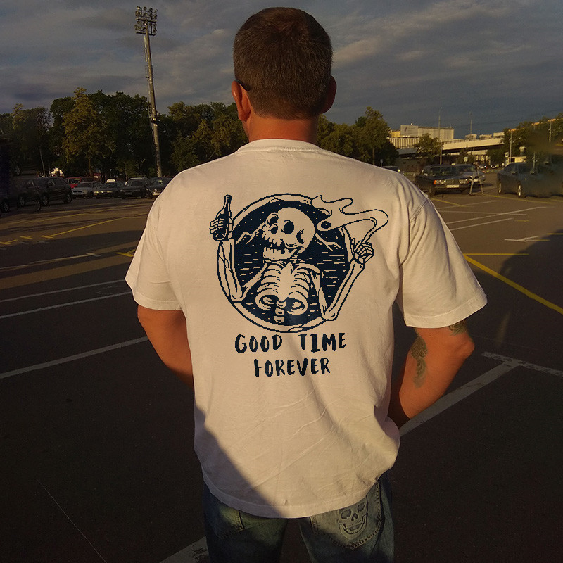  Good Time Forever Printed Men's T-shirt-Ranbybox