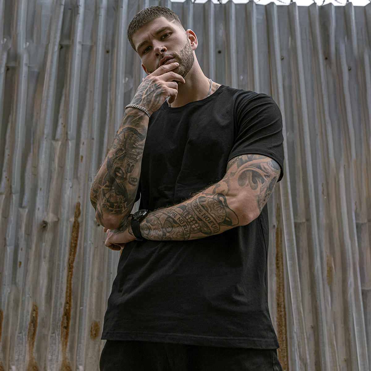  See No Evil! Hear No Evil! Speak No Evil! Printed Men's T-shirt-Ranbybox