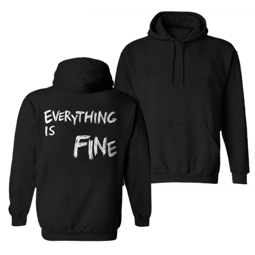  Everything Is Fine Men's Hoodie-Ranbybox