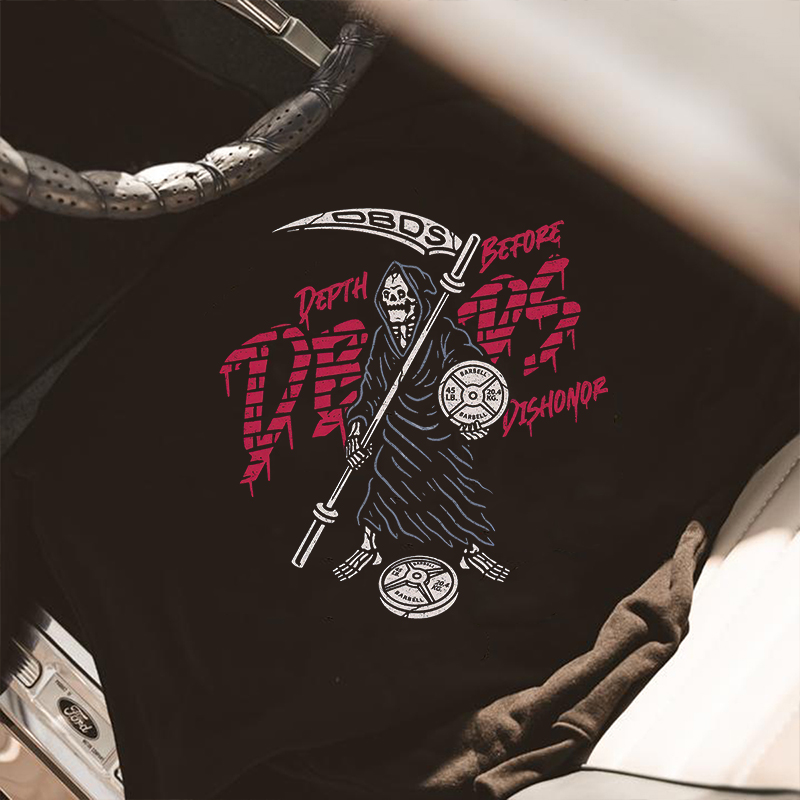  Depth Before Dishonor Printed Casual Men's Hoodie-Ranbybox