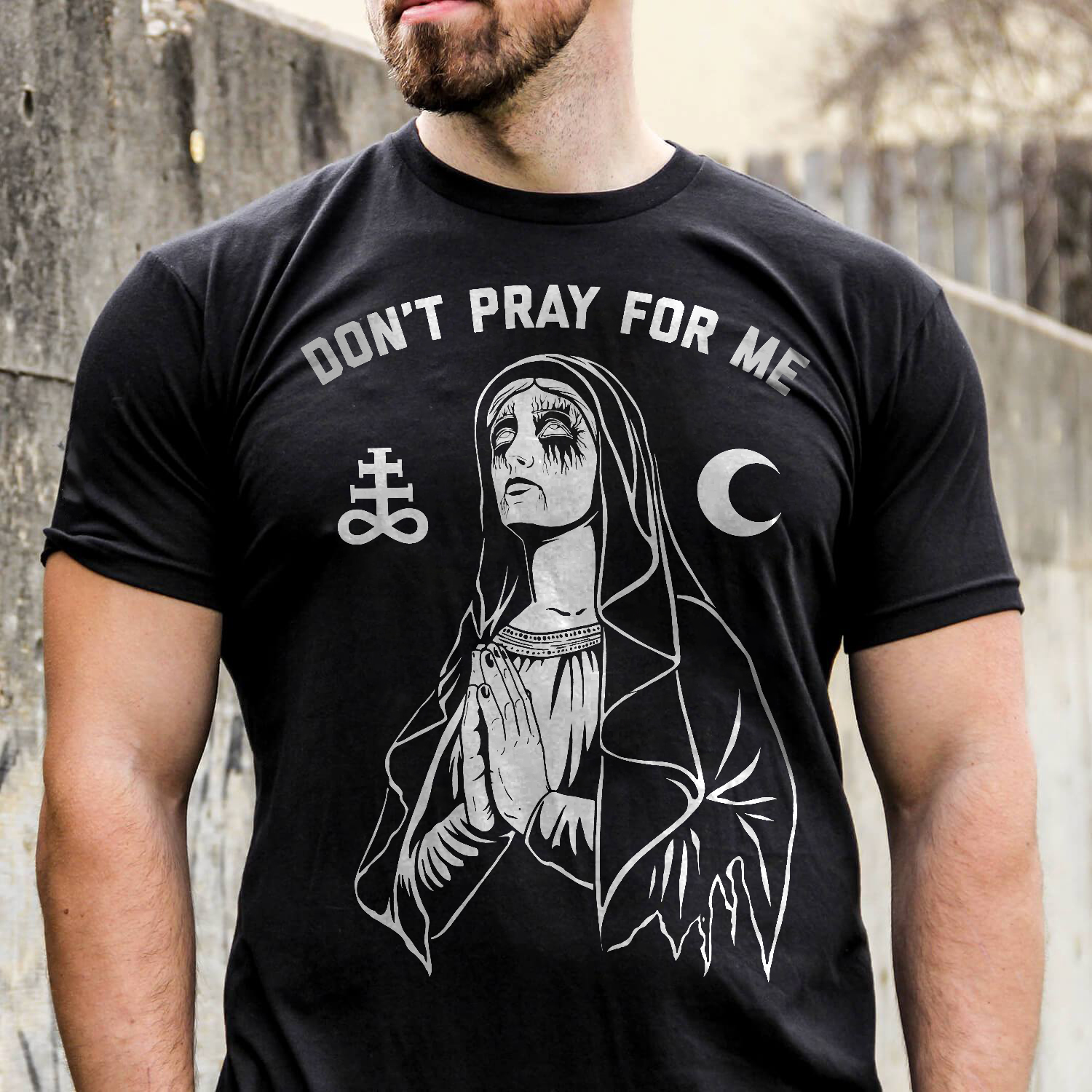  Don't Pray  printed T-Shirt-Ranbybox