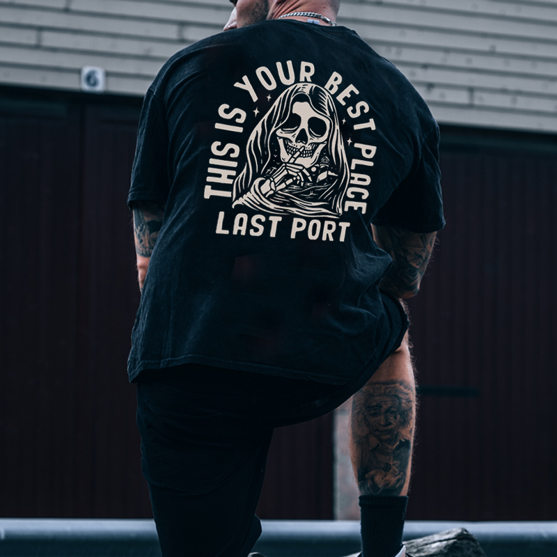  This Is Your Best Place Printed Casual Men's T-shirt-Ranbybox