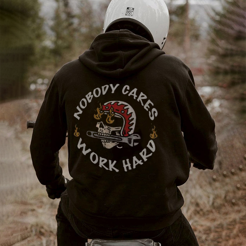  Nobody Cares Work Harder Printed Men's Hoodie-Ranbybox