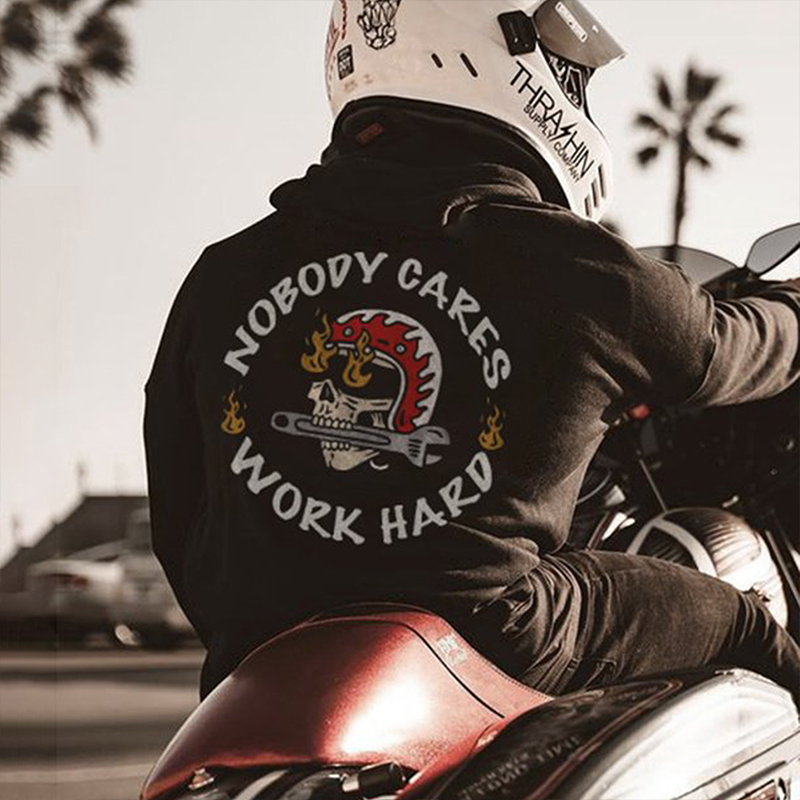  Nobody Cares Work Harder Printed Men's Hoodie-Ranbybox