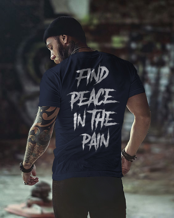 Find Peace In The Rain Men's Crew Neck T-shirt-Ranbybox