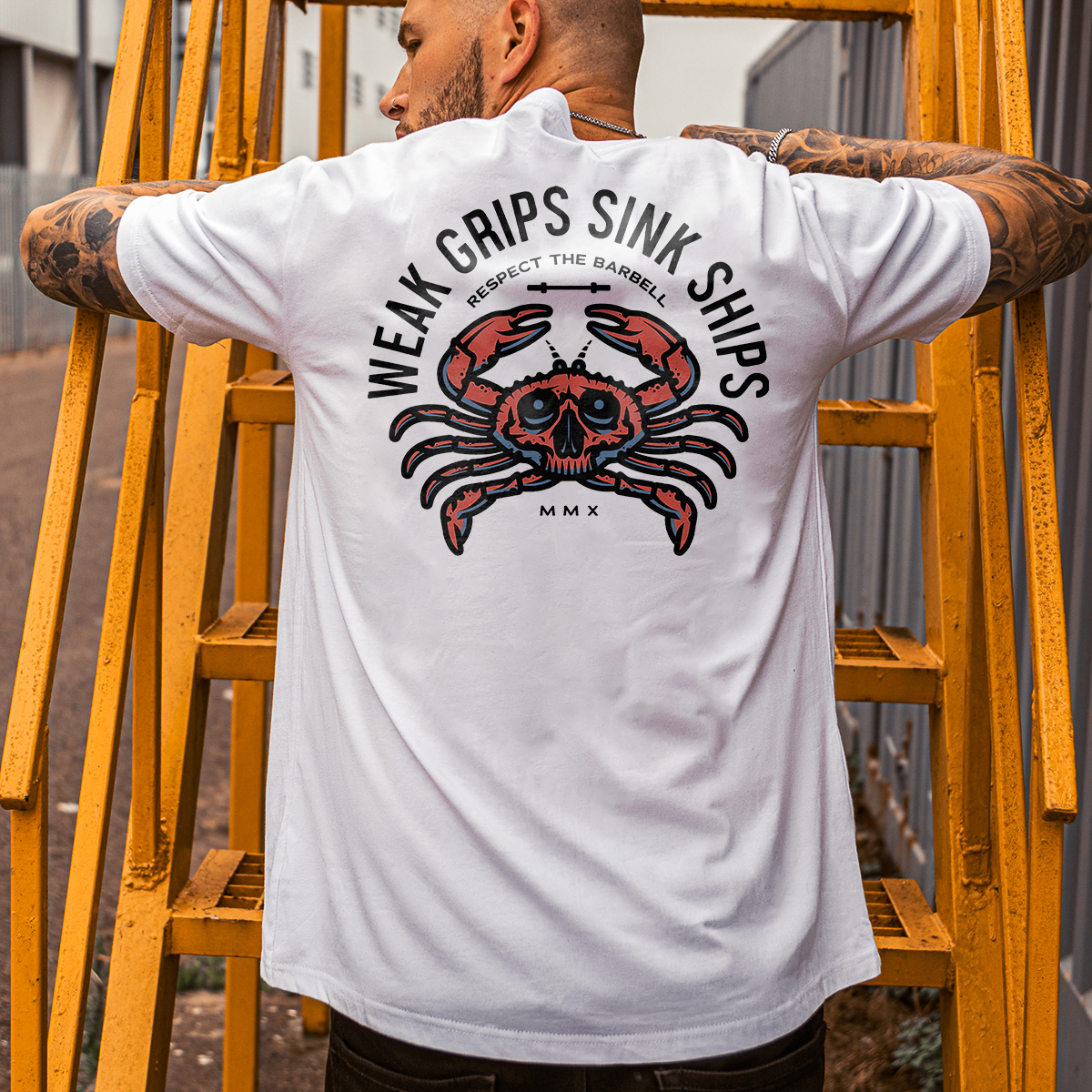  Weak Gripes Sink Ships Crab Printed Streetwear T-shirt-Ranbybox