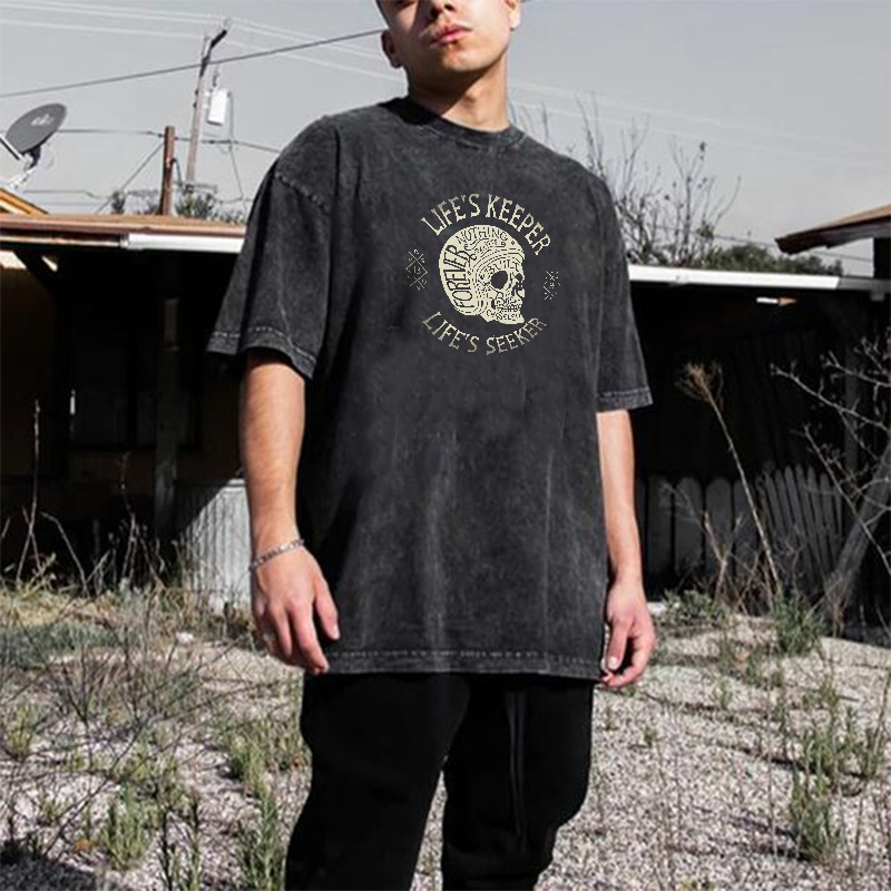  Mezcal Moto Rally Printed Casual Short-Sleeve T-shirt-Ranbybox