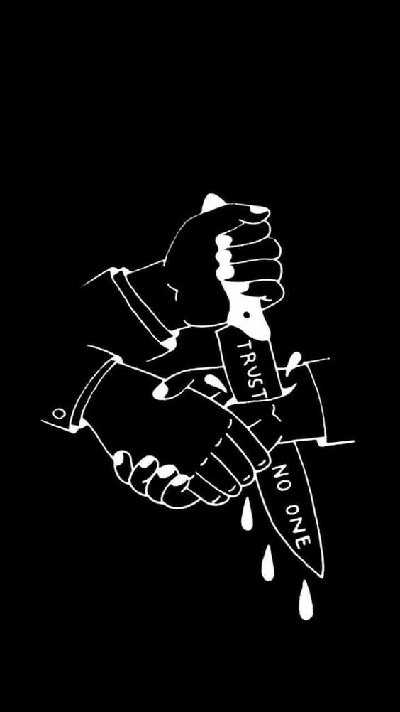 Trust No One print black t-shirt-Ranbybox