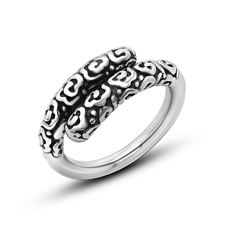 Punk Personality Monkey King Gold Rod Titanium Steel Ring Ring-Ranbybox